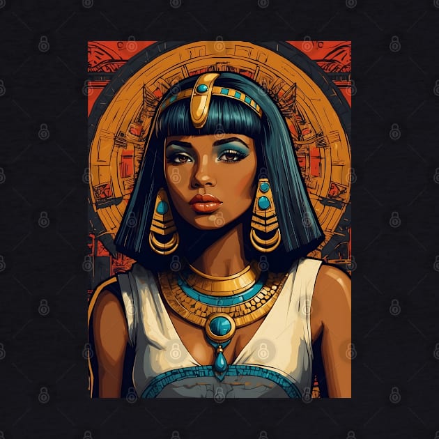 Black Cleopatra Egyptian Goddess by VivaLaRetro